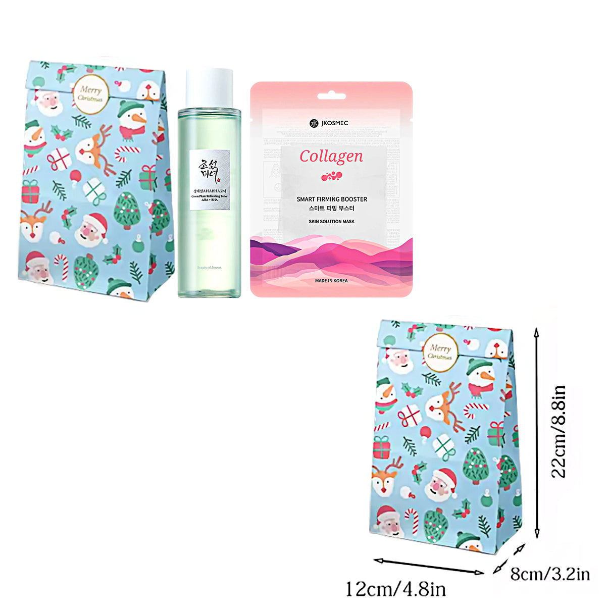Beauty of Joseon Green Plum Refreshing Toner: Aha + Bha + Jkosmec Skin Solution Collagen Mask