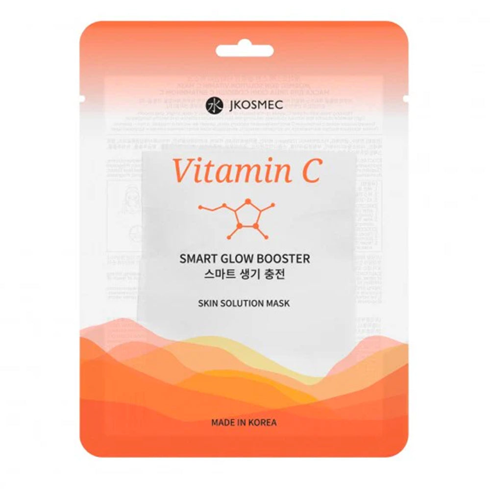 Jkosmec Skin Solution Vitamin C Mask – Maschera Viso Illuminante Antiossidante | Vitamin C Mask