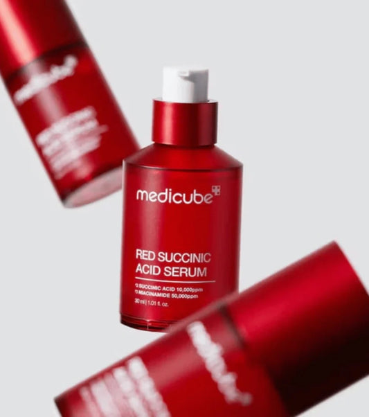 Medicube Red Succinic Acid Serum 30ml – Siero Viso Purificante Anti-Imperfezioni | Succinic Acid Serum
