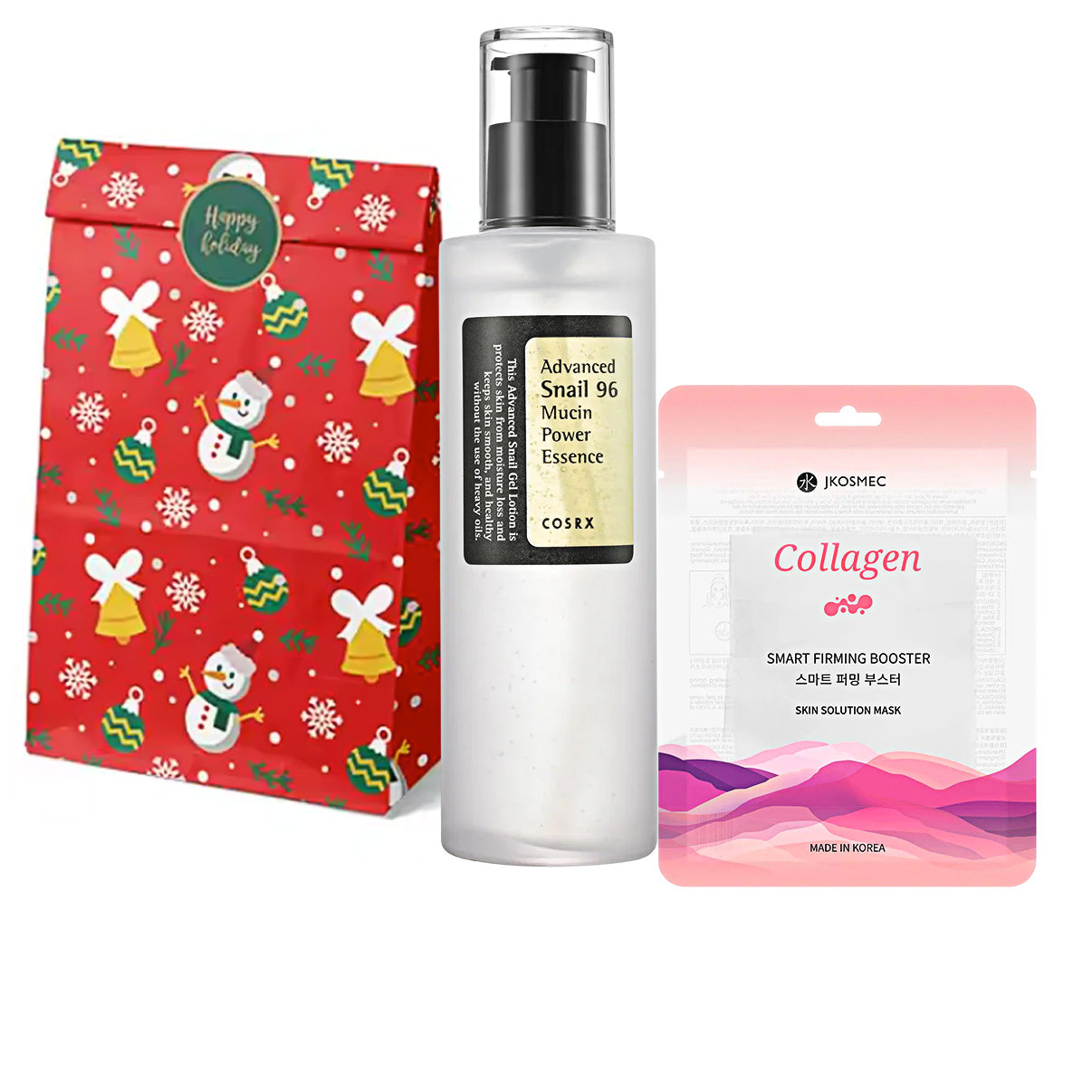 COSRX Advanced Snail 96 Mucin Essence + Jkosmec Skin Solution Collagen Mask