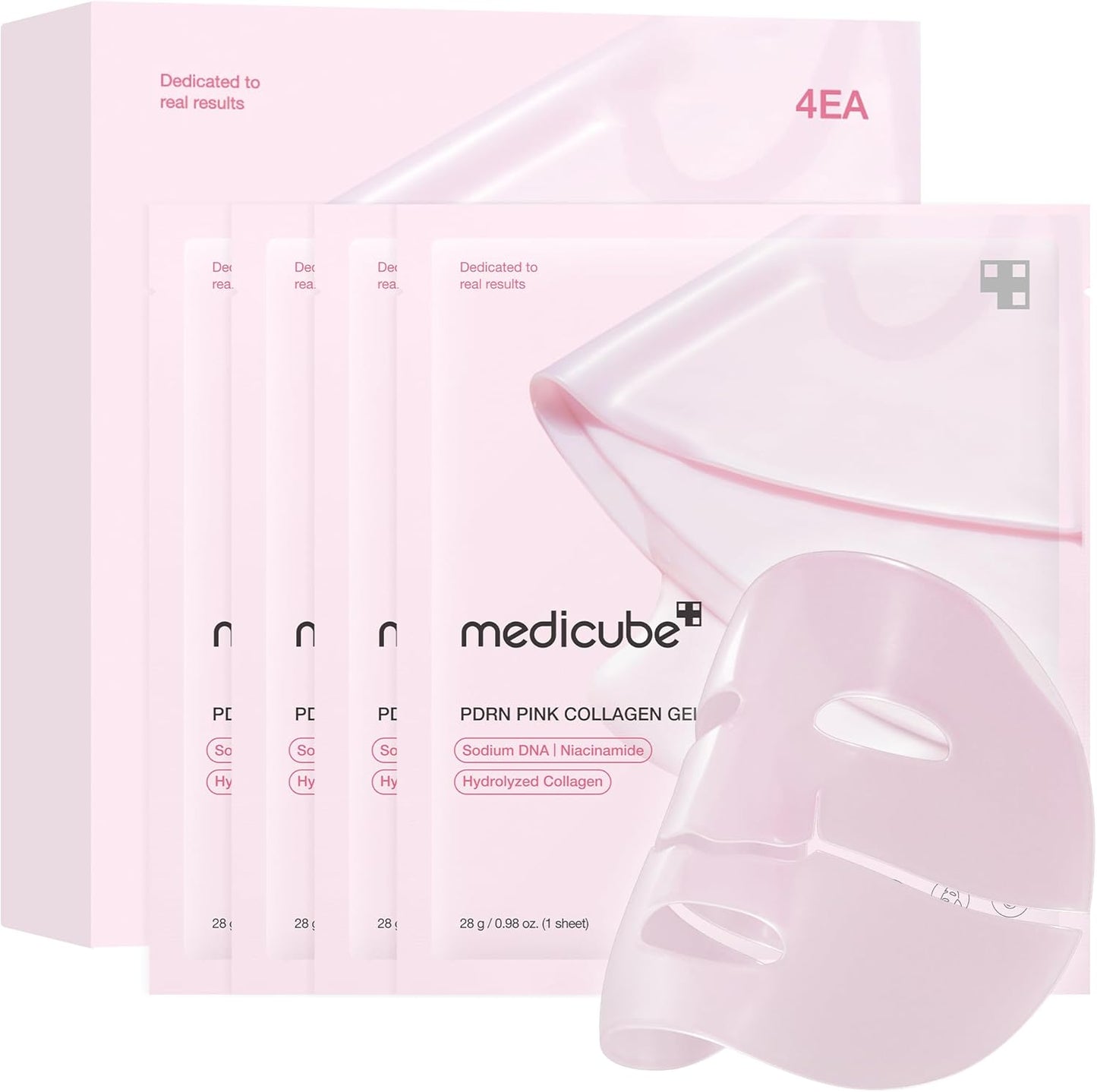 Medicube PDRN Pink Collagen Gel Mask – Hydrating and Firming Face Mask | Collagen Gel Mask