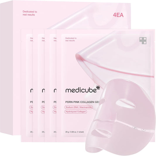 Medicube PDRN Pink Collagen Gel Mask – Hydrating and Firming Face Mask | Collagen Gel Mask