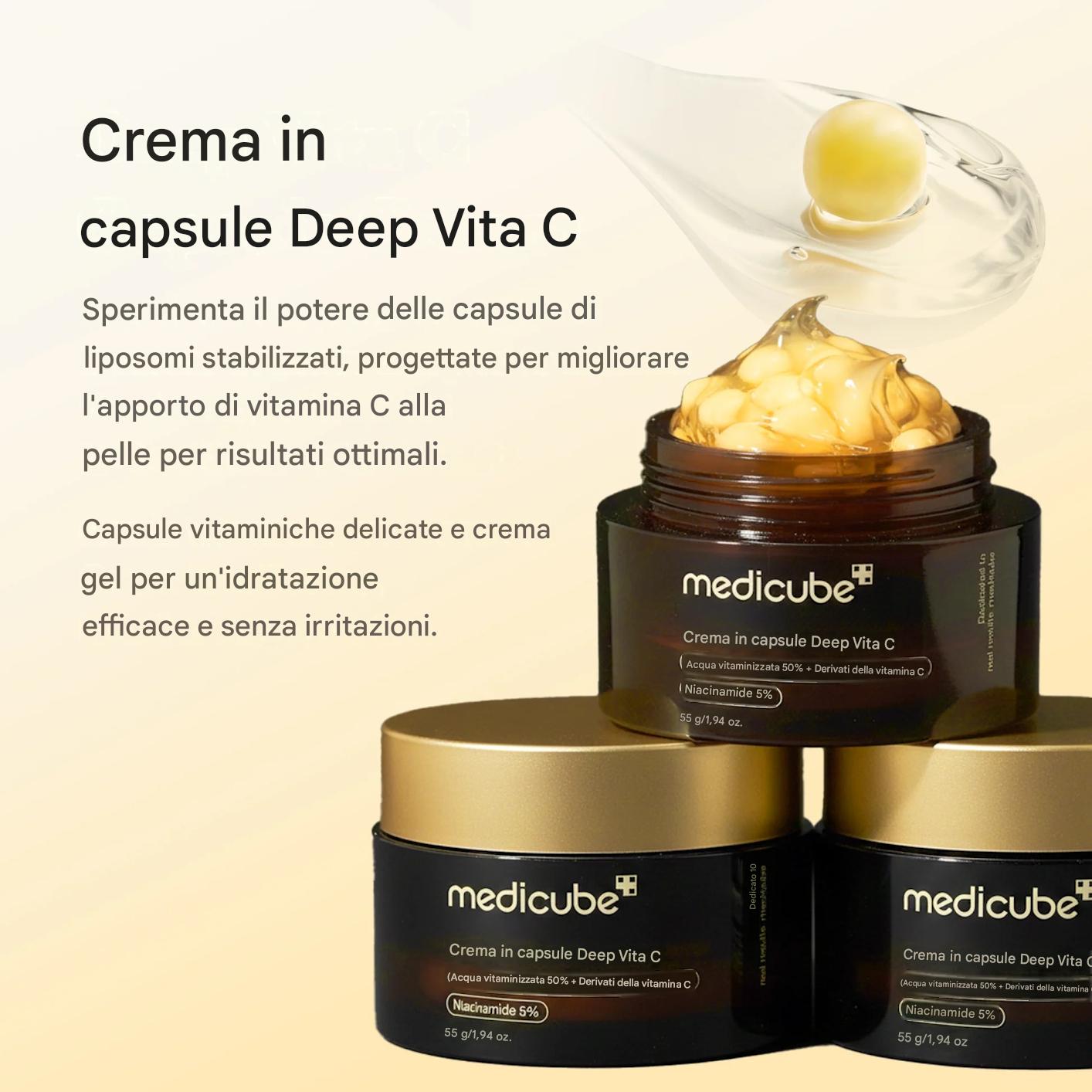 Medicube Deep Vita C Capsule Cream – Brightening Vitamin C Face Cream | Vitamin C Cream