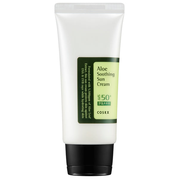 COSRX Aloe Soothing Sun Cream SPF50+ PA+++ – Protezione Solare Viso Lenitiva | Aloe Sunscreen