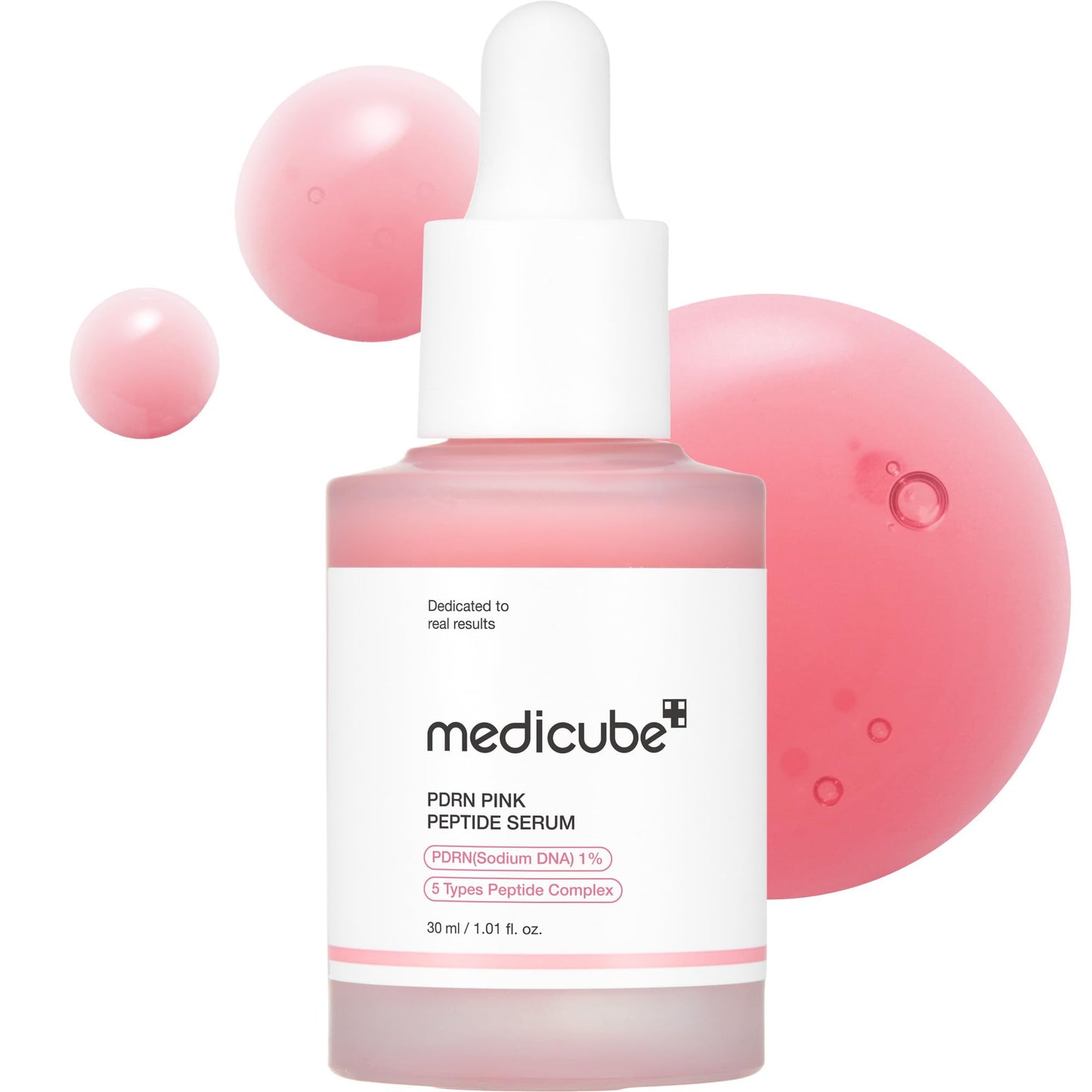 Medicube PDRN Pink Peptide Serum 30ml – Anti-Aging Plumping Face Serum | Peptide Serum