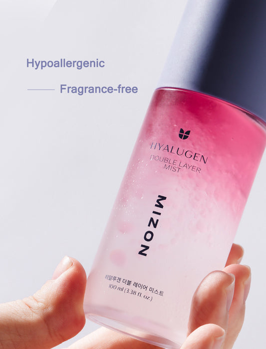 Mizon Hyalugen Double Layer Mist 100ml – Spray Viso Idratante Glow | Hyaluronic Mist