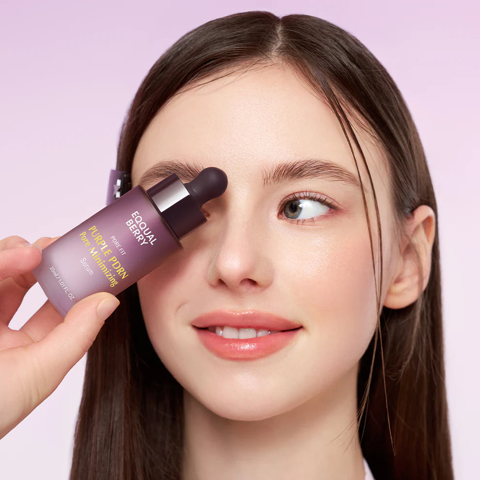 Eqqualberry Purple PDRN Pore Minimizing Serum 30ml – Pore Reducing and Smoothing Facial Serum | PDRN Serum